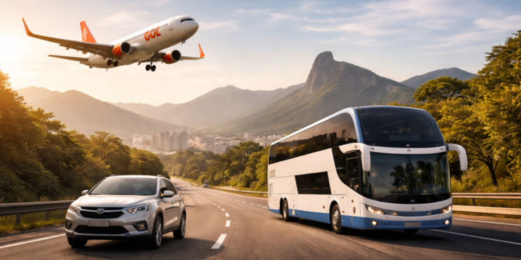 Transporte Mais Barato para Viajar pelo Brasil: Ônibus, Avião ou Carro?